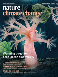 Journal cover of nature climate change